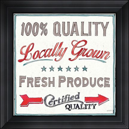 Framed Farm Signs VI Print