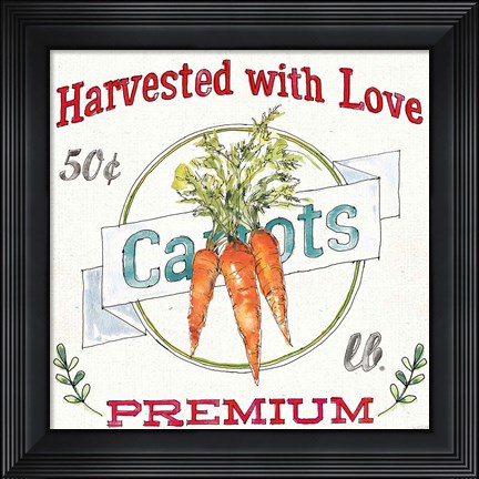 Framed Veggie Market V Print