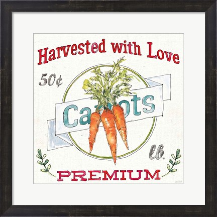 Framed Veggie Market V Print