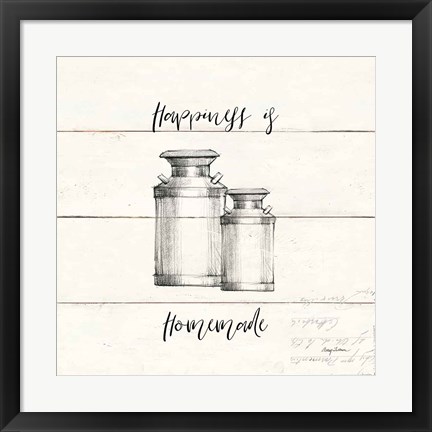 Framed Life at Home V Shiplap Print