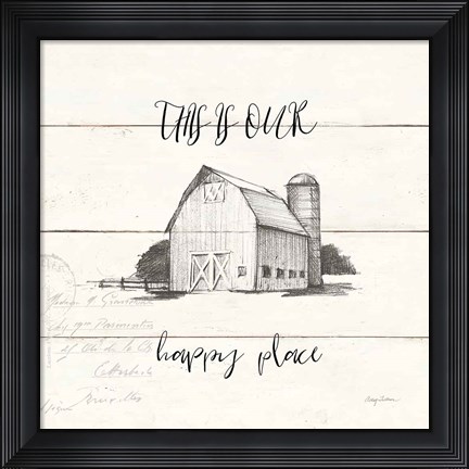 Framed Life at Home IV Shiplap Print