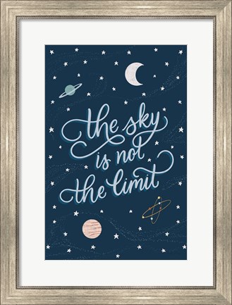 Framed Sky is not the limit Print