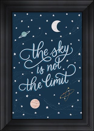 Framed Sky is not the limit Print
