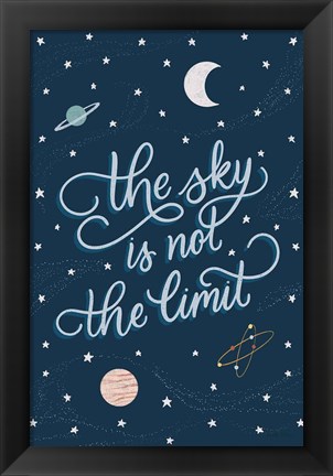 Framed Sky is not the limit Print