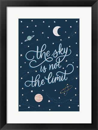 Framed Sky is not the limit Print