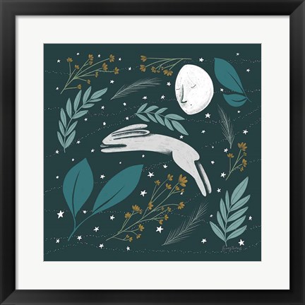 Framed Sweet Dreams Bunny VI Print