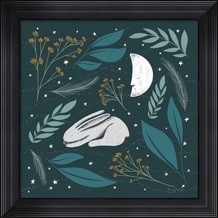 Framed Sweet Dreams Bunny IV Print