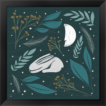 Framed Sweet Dreams Bunny IV Print