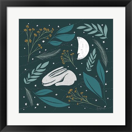 Framed Sweet Dreams Bunny IV Print