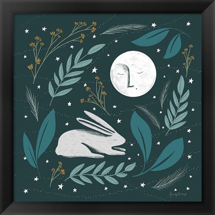 Framed Sweet Dreams Bunny III Print