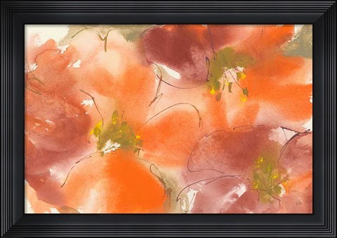 Framed Tribal Lilies I Print