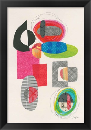 Framed Geometric Collage Print