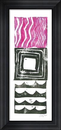 Framed Block Print IV Print