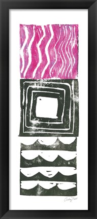 Framed Block Print IV Print