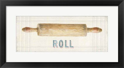 Framed Floursack Kitchen Sign II Print