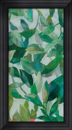 Framed Summer Garden Greenery II Print