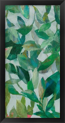 Framed Summer Garden Greenery II Print