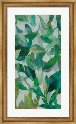 Framed Summer Garden Greenery II Print
