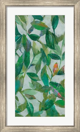 Framed Summer Garden Greenery III Print