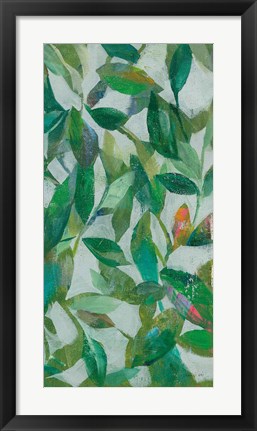 Framed Summer Garden Greenery III Print