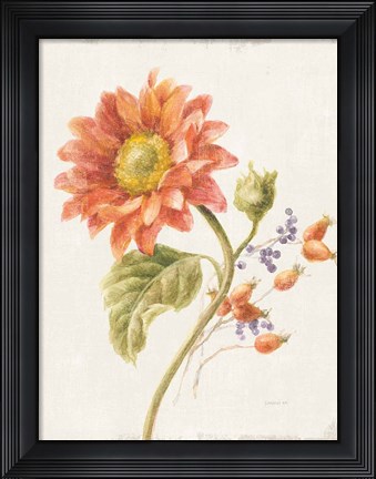 Framed Floursack Autumn II v2 Crop Print