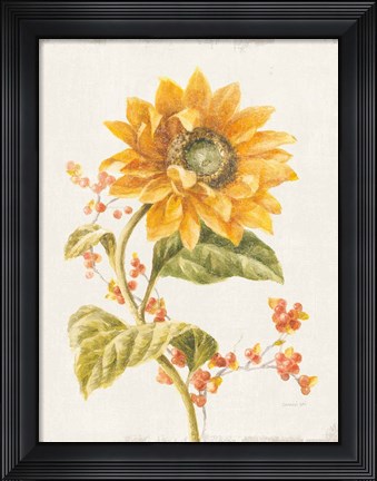 Framed Floursack Autumn I v2 Crop Print