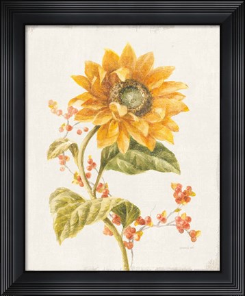 Framed Floursack Autumn I v2 Print