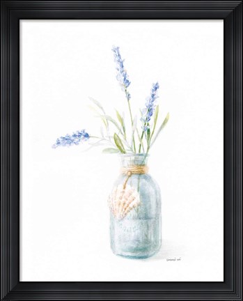 Framed Beach Flowers III Print