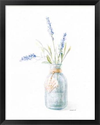 Framed Beach Flowers III Print