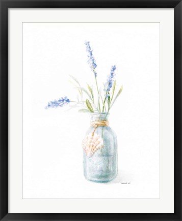 Framed Beach Flowers III Print