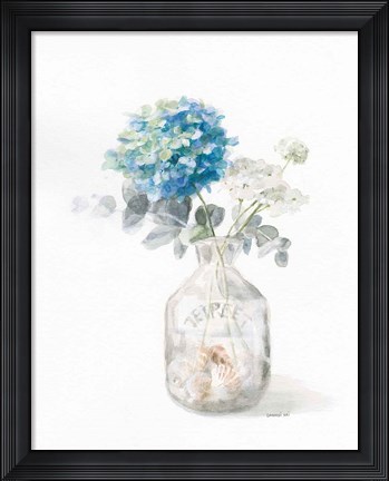 Framed Beach Flowers V Print