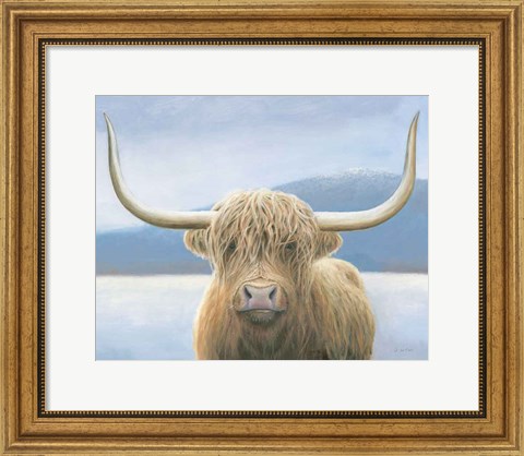 Framed Highland Cow v2 Print