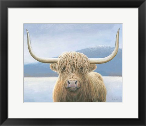 Framed Highland Cow v2 Print