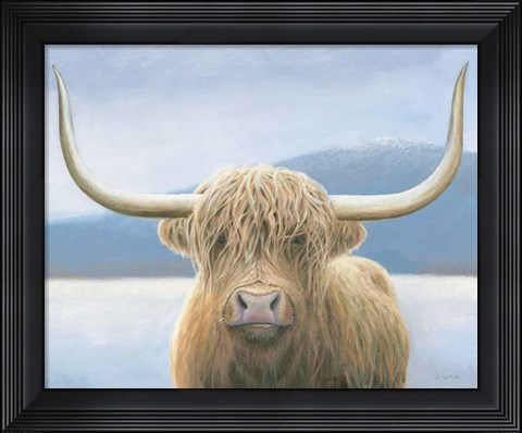 Framed Highland Cow v2 Print
