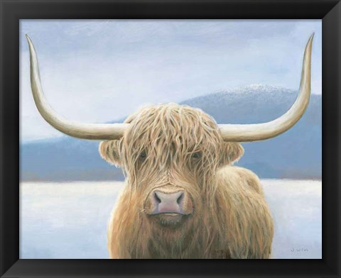 Framed Highland Cow v2 Print