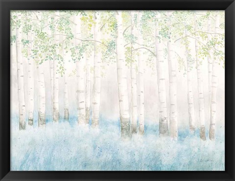 Framed Soft Birches Print