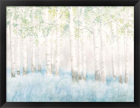 Framed Soft Birches Print