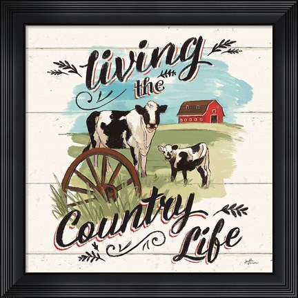 Framed Farm Life II Country Print