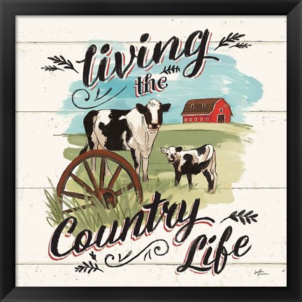 Framed Farm Life II Country Print
