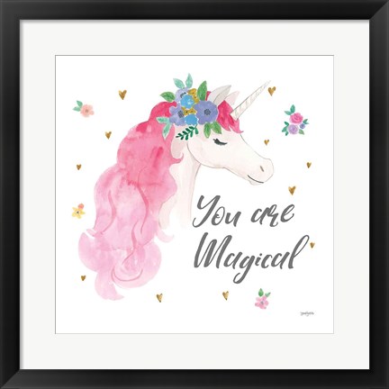 Framed Magical Friends III You are Magical Print