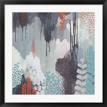 Framed Gray Forest I Print