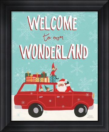 Framed Holiday Travelers IV Wonderland Print