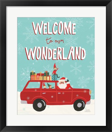 Framed Holiday Travelers IV Wonderland Print