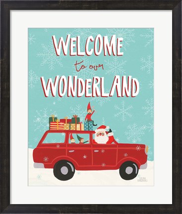 Framed Holiday Travelers IV Wonderland Print
