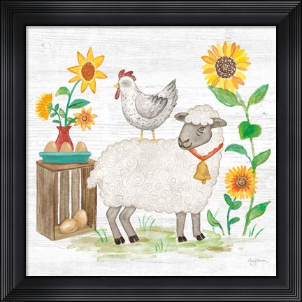 Framed Farm Market V Print