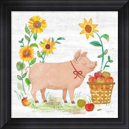 Framed Farm Market IV Print