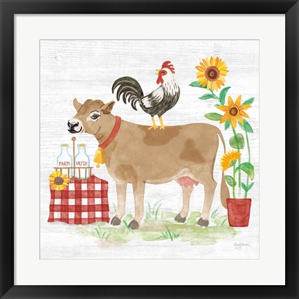 Framed Farm Market II Print