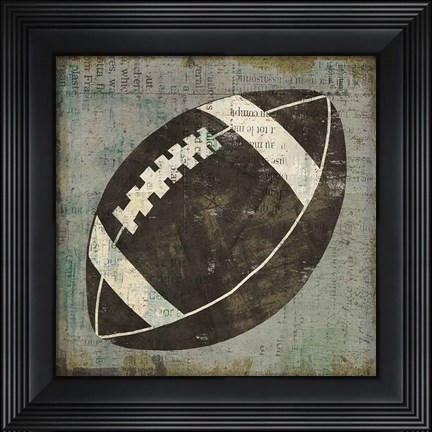 Framed Ball III on Gray Print