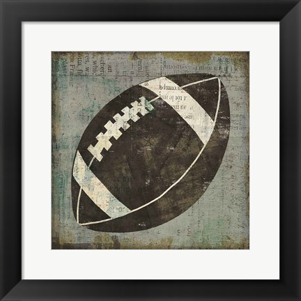 Framed Ball III on Gray Print