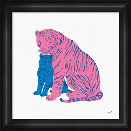 Framed Hey Tiger II Print